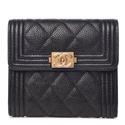 chanel quilted boy wallet